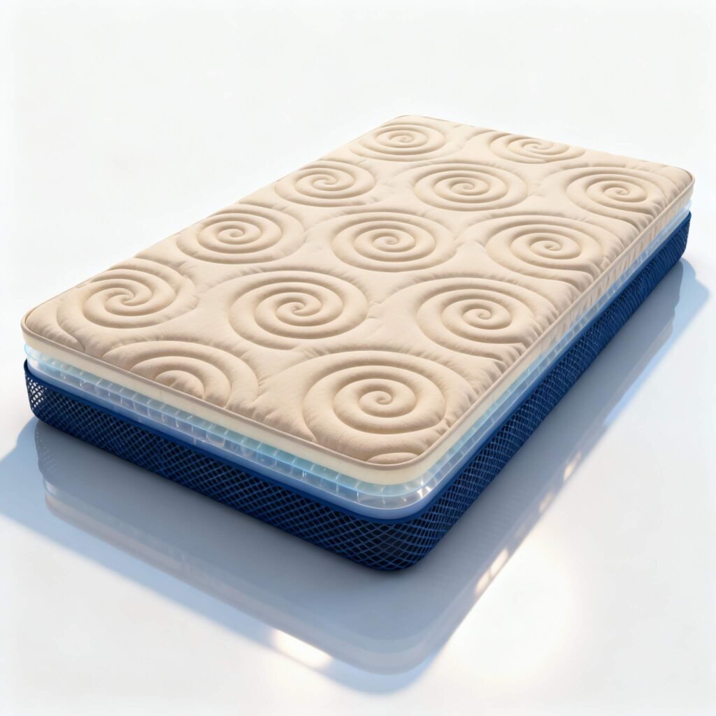 Colchón Dormio Ortopédico Plus, firmeza alta y gran elasticidad para soporte ortopédico.