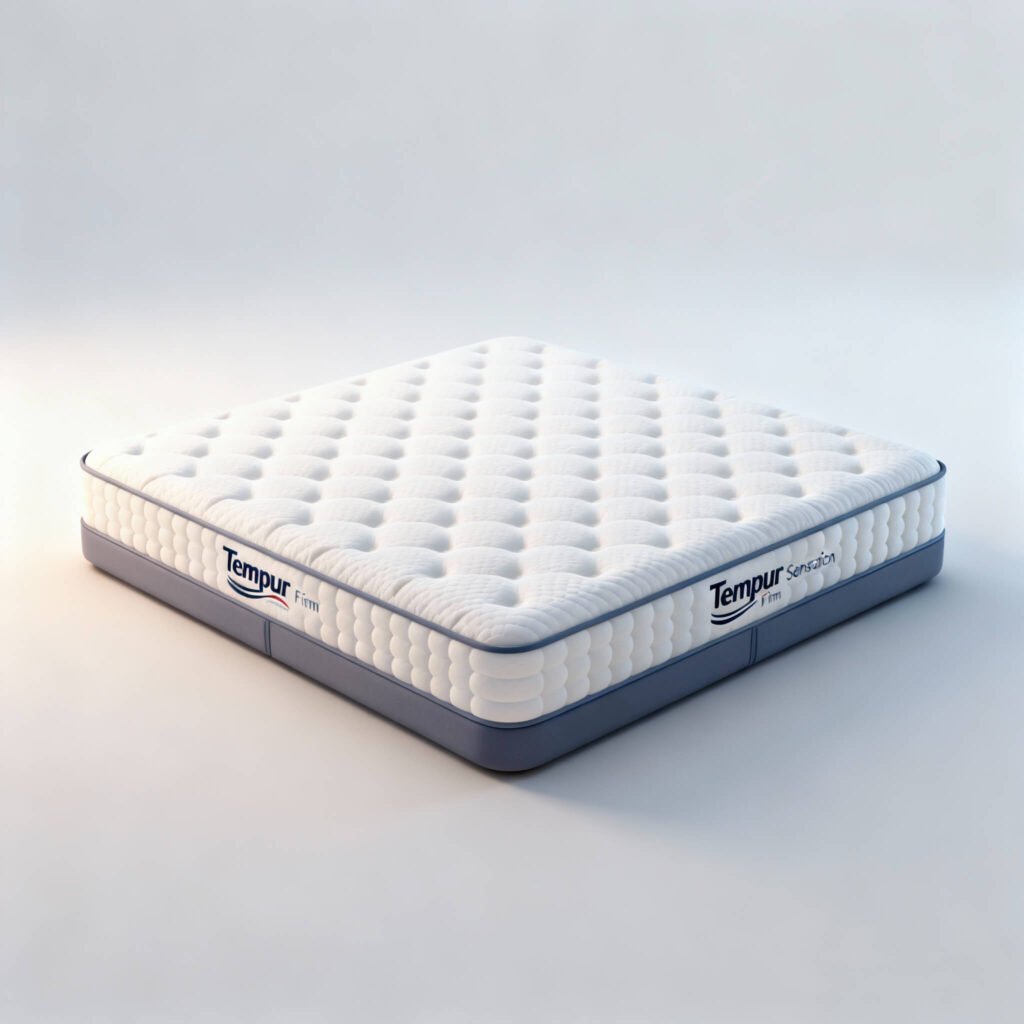 Colchón Tempur Sensation Firm, viscoelástica de alta densidad y gran estabilidad.